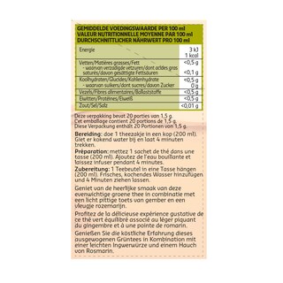 Delhaize | Bio | Green | Tea | Ginger | Rosemary | Bio 