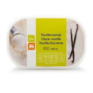 Delhaize | Bio | 750ml Crème glace | vanille | Bio 