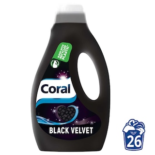 Coral | Détergent Liquide | Linge Noir Black Velvet | 26 Lavages 