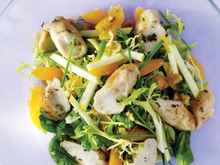 Salade de carottes au lapin et aux fruits secs