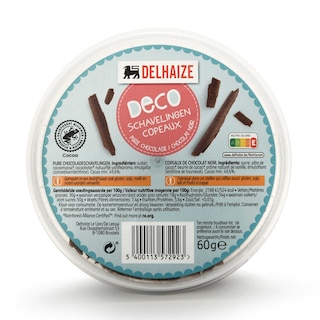Delhaize | Chocolat | Noir | Copeaux 
