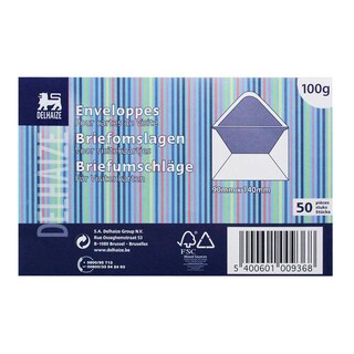 Delhaize | Enveloppen | Visitekaartjes | 90mm x 140mm 50 st