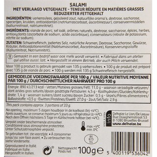Delhaize | Salami light 