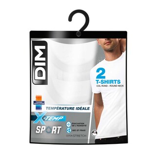 Dim | T-shirt hommes | X-Temp | col V | blanc | XL 