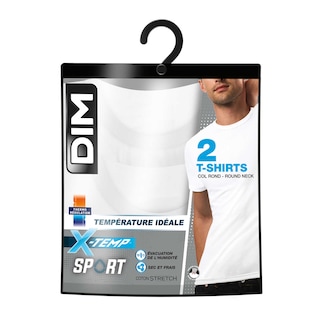Dim | T-shirt hommes | X-Temp | col V | blanc | XL 