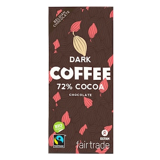 Oxfam | Chocolade | Puur 72% Koffie | fairtrade | bio 100 gr