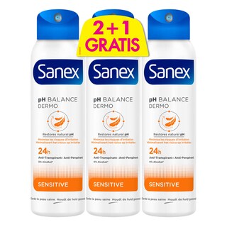 Sanex | Deospray | Sensitive | 2+1 