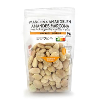 Delhaize | Gezouten marcona amandelen 