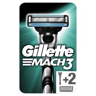 Gillette | Mach 3 | Base | Scheerapparaat | +2 mesjes 