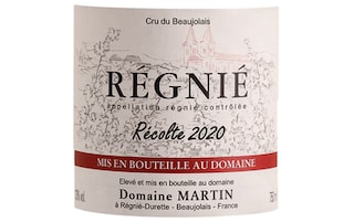 France - Beaujolais | Regnié Domaine Martin 2020 Rouge 
