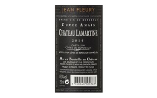 France - Frankrijk | Bordeaux - Castillon Cte Bord | Château Lamartine J.F. Cuvée Anaïs 2015 