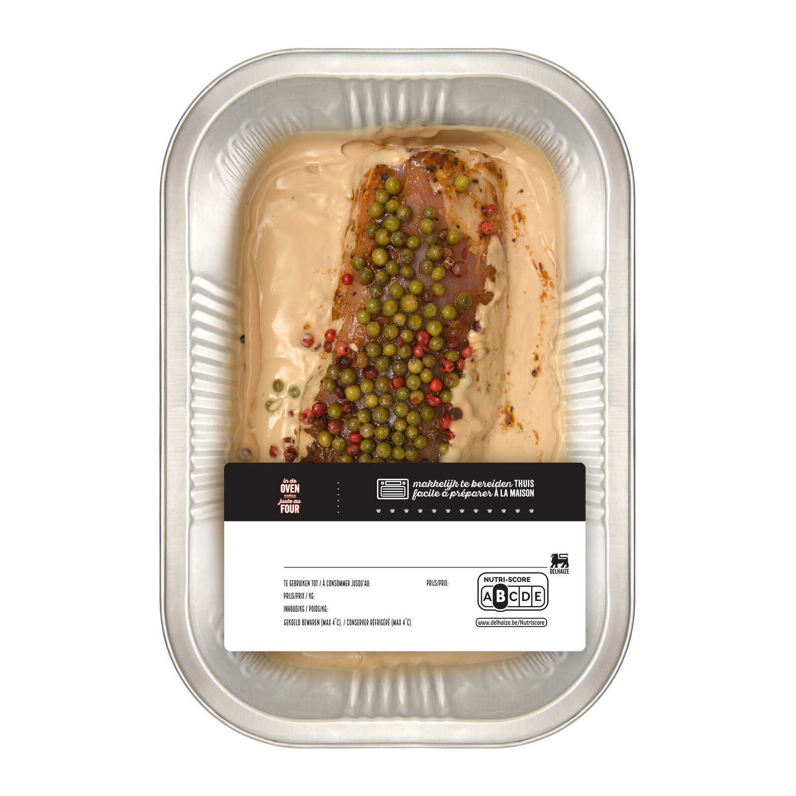 Delhaize, Poivre, Vert, Saumure, 60 gr