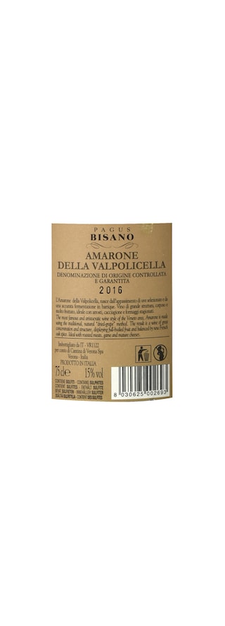 Italie - Italië | Veneto | Bisano Amarone Val | 2017 | Rood 