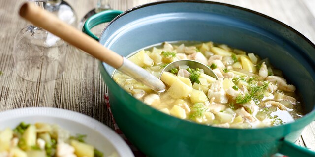 Cocotte de poisson au fenouil et aux pommes de terre