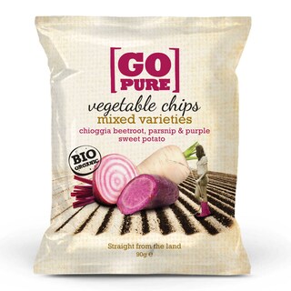 Go Pure | Chips | Groenten | Biet | Pastinaak | Bio 