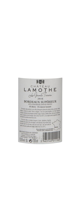 France - Frankrijk | Bordeaux - Bordeaux Superieur | Château Lamothe Grands Terroirs 2016 
