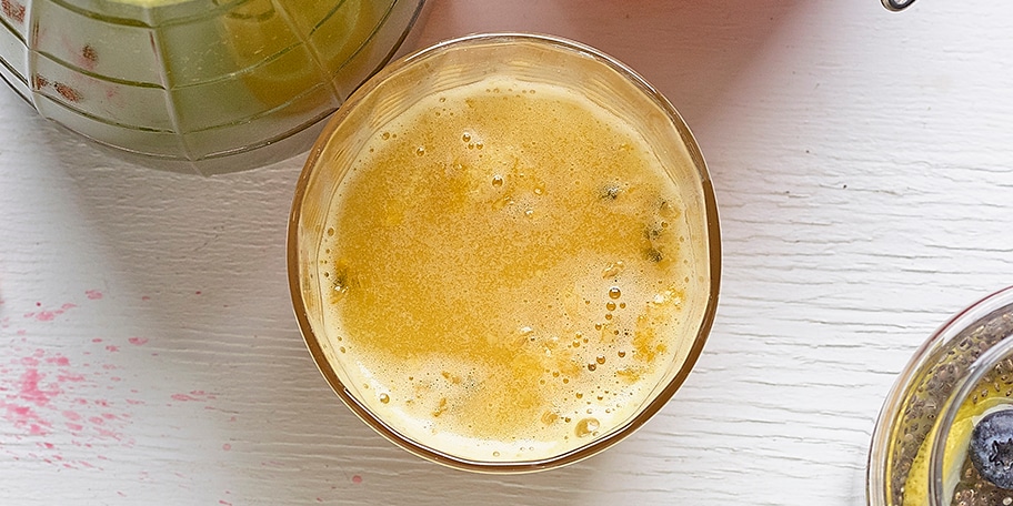 Appelsap met mango en passievrucht