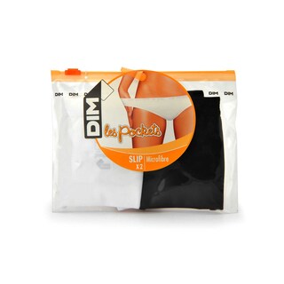 Dim | Paris | Slips Pocket Micro | blanc/noir | 44/46 