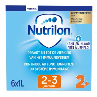 Nutrilon | Groeimelk | Vloeibaar | 2+ 6 x 1 l