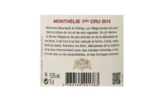 France - Frankrijk | Bourgogne - Côte de Beaune | Monthelie 1er Cru 2015 Rouge 