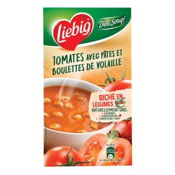 Soupe | Tomate-Pâtes-Boulettes de volaille