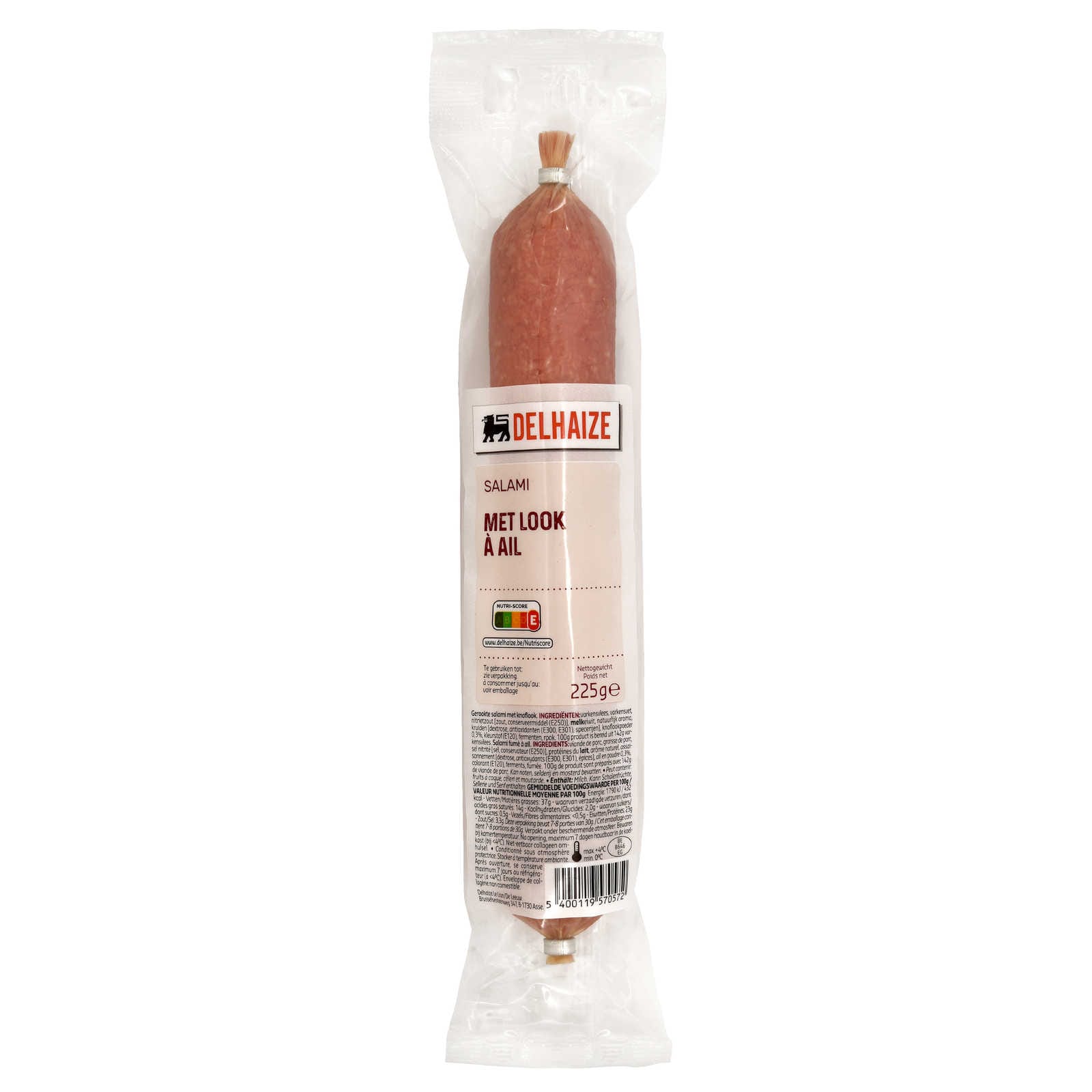 Delhaize Salami Look 225 gr Delhaize