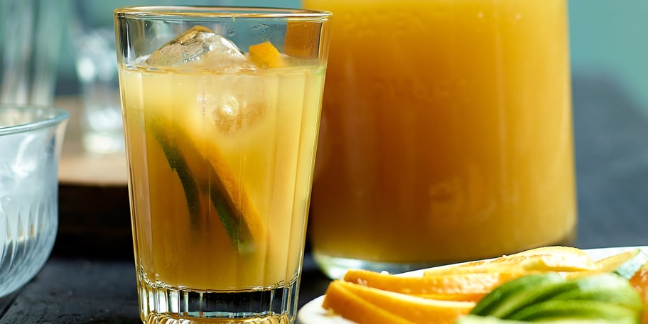 Fairtrade ice tea met citrusvruchten