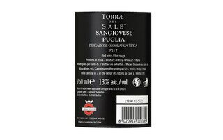Italie - Italië | Puglia IGT | Torrae Del Sale Sangiovese Puglia Rouge 