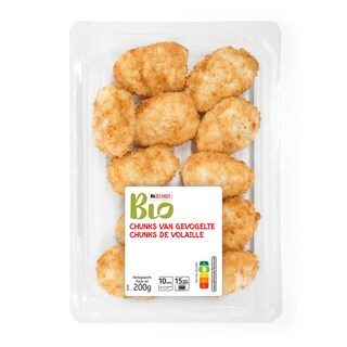 Delhaize | Bio | Bio | Chunks de poulet 