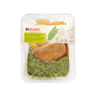 Delhaize | Escalope | Epinards-PDT à peau 