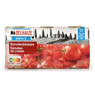 Tomaten | Gepeld | Blokjes