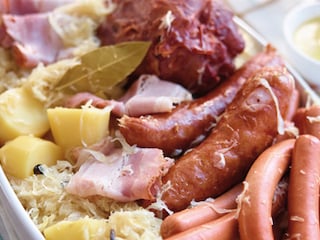 Snelle zuurkool met 4 soorten vlees