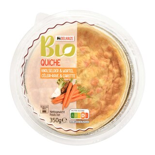 Delhaize | Bio | Quiche | Knolselder | Wortel | Bio 