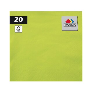 * | Serviettes | 3 plies | vert | 24x24cm 