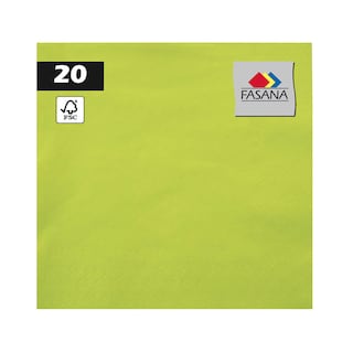 * | Serviettes | 3 plies | vert | 24x24cm 