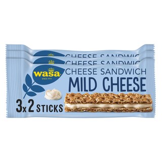Wasa | Cracottes | Sandwich | Fromage Doux | 3pack 90 gr
