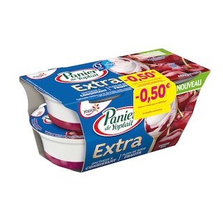 Panier de Yoplait | Yaourt | Panier extra 0 % | Cerises | Bon 