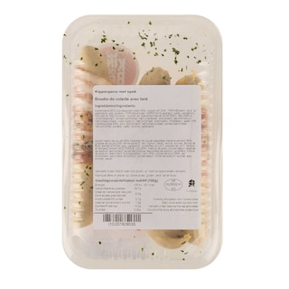 Delhaize | Boudin de volaille avec lard 