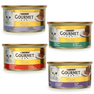 Gourmet | Gold | Kattenvoeding | Jumbopack | Rund 96 x 85 gr