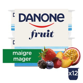 Danone | Yoghurt|Fruitmengeling|Magere|12+4 gratis 