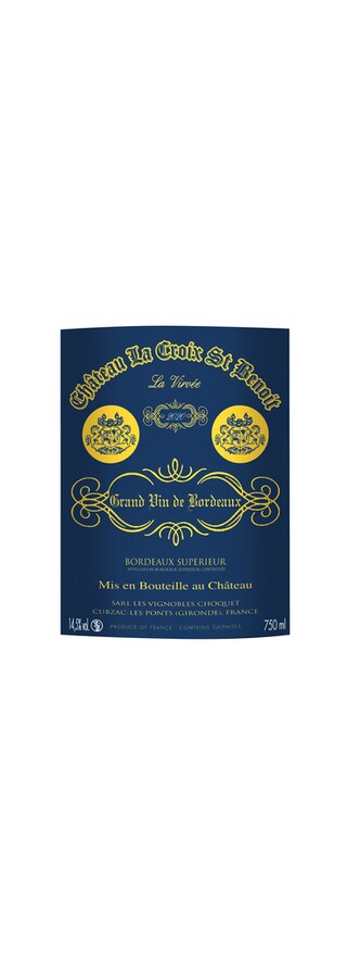 Chateau La Croix St Benoit | Bordeaux Supérieur | 2020 75 cl