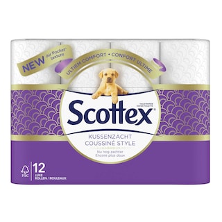 Scottex | Papier toilette | Coussiné | Style | Eco 