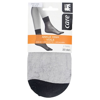 Delhaize | Care | Sokje voile/lycra zwart 