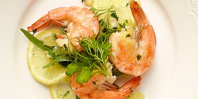 Scampi met persillade