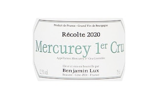 Benjamin Lux | Mercurey Premier Cru | 2020 