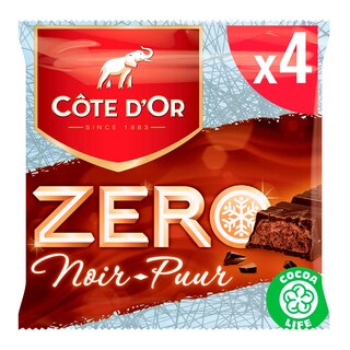 Côte d'Or | Chocolat | ZERO | Chocolat Noir | 4 Pcs 4 x 50 gr