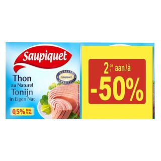 Saupiquet | Thon | Naturel 2ième 1/2 prix 