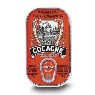 Cocagne | Filets de maquereaux | Huile d'olive 125 gr