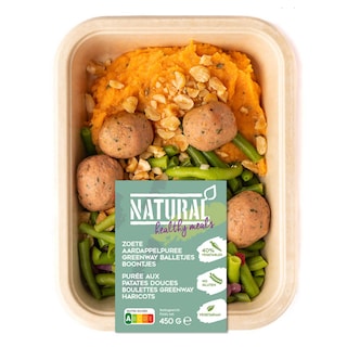 Natural | Purée | Patate douce | Boulettes veggie 