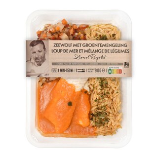 Delhaize | lionel rigolet | zeewolf met groenten 